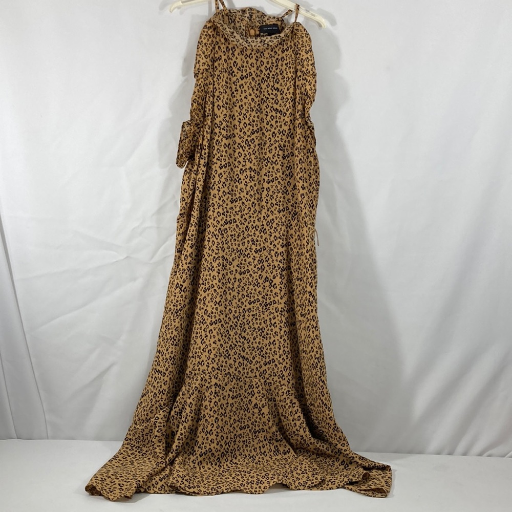 Who What Wear Animal print form fitting mid-length dress